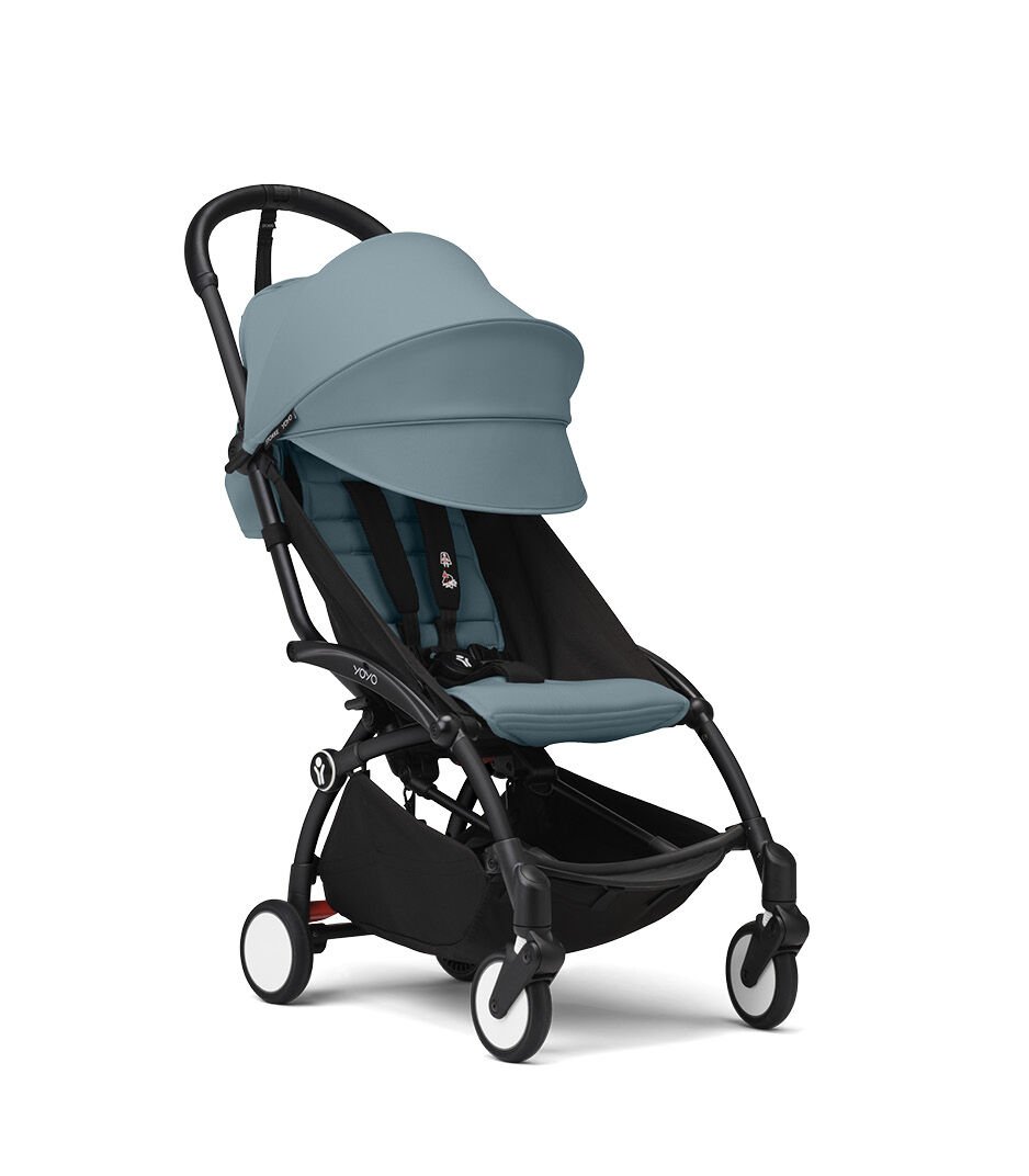Stokke® YOYO³ stroller from 6 months, Aqua with Black Frame, mainview 圖庫圖像 4